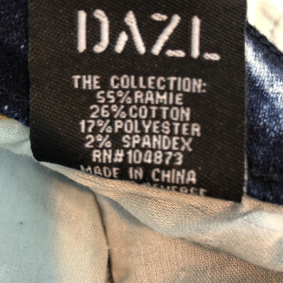 DAZL American Flag Acid Wash Long Line Bermuda Shorts NWT 20 - Picture 5 of 10